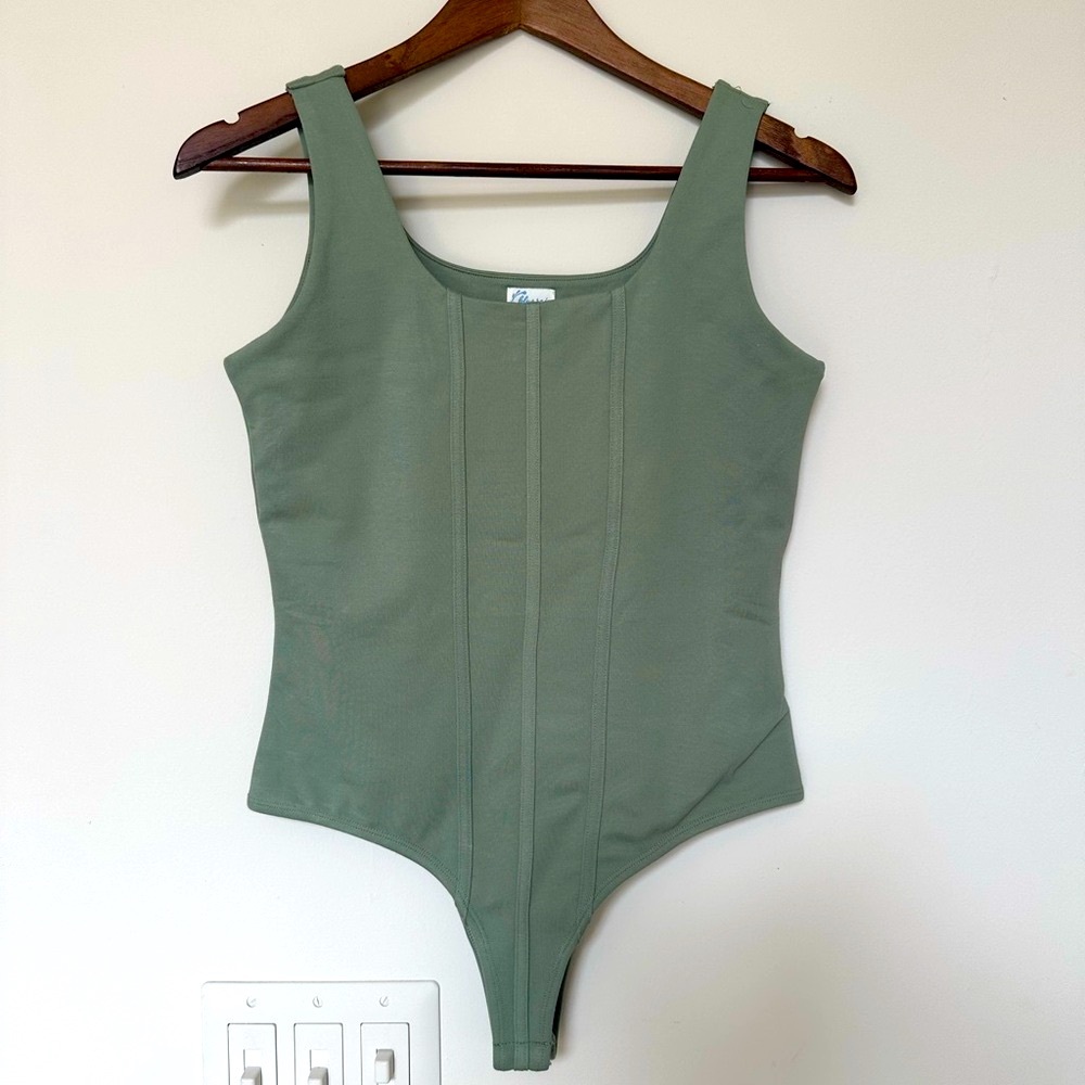 Blue Rain Sage Green Bodysuit